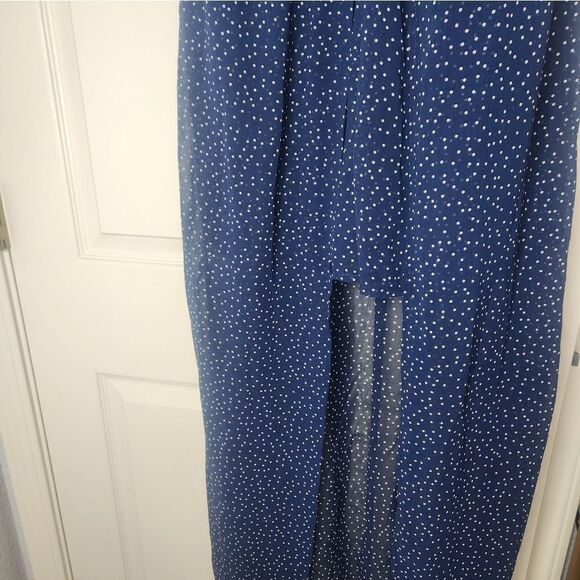 C Size L Polka Dots Wrap Shorts Elastic Waist Women's Maxi DressCondition : New - Picture 10 of 12